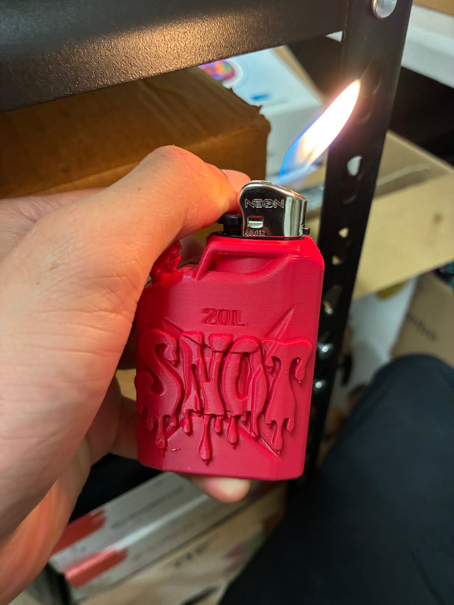 Custom Gas Can Lighter Sleeve