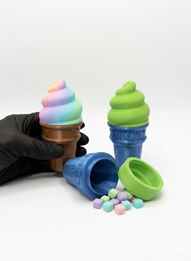 3.5 Ice Cream Screw Top Smell Proof Container
